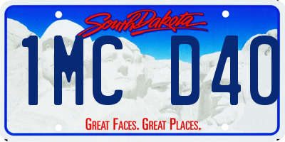 SD license plate 1MCD40