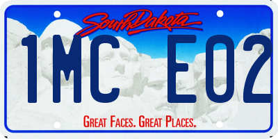 SD license plate 1MCE02