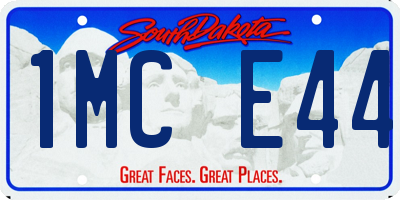 SD license plate 1MCE44