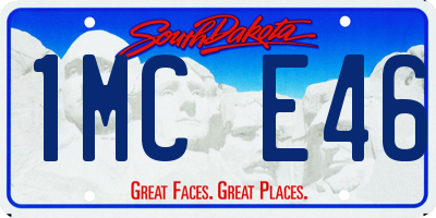 SD license plate 1MCE46