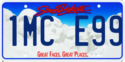 SD license plate 1MCE99