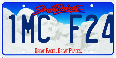 SD license plate 1MCF24