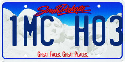 SD license plate 1MCH03