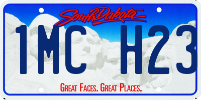 SD license plate 1MCH23