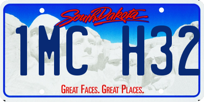 SD license plate 1MCH32