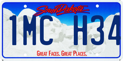 SD license plate 1MCH34