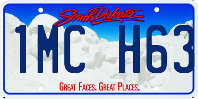 SD license plate 1MCH63