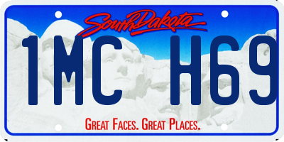 SD license plate 1MCH69