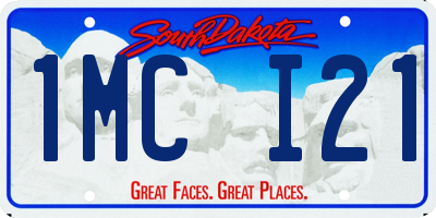 SD license plate 1MCI21