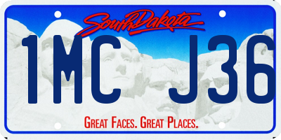SD license plate 1MCJ36