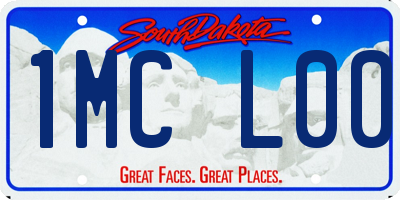 SD license plate 1MCL00