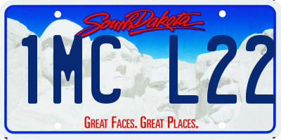 SD license plate 1MCL22