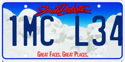 SD license plate 1MCL34