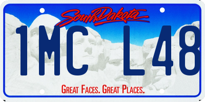 SD license plate 1MCL48