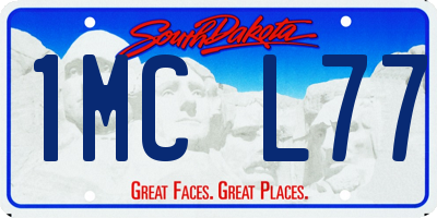 SD license plate 1MCL77