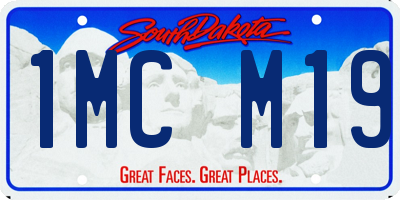 SD license plate 1MCM19