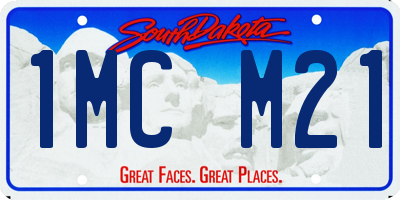 SD license plate 1MCM21