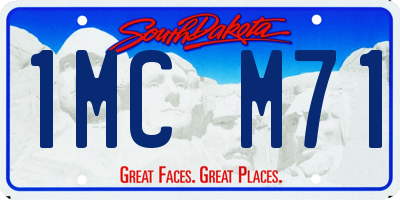 SD license plate 1MCM71