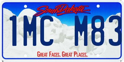 SD license plate 1MCM83