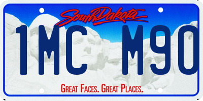 SD license plate 1MCM90