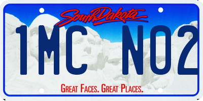 SD license plate 1MCN02