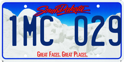 SD license plate 1MCO29