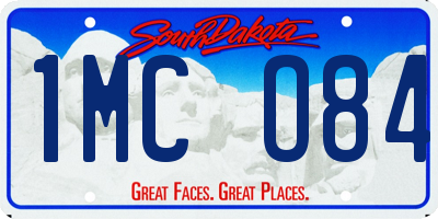 SD license plate 1MCO84