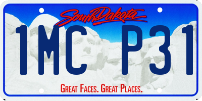 SD license plate 1MCP31