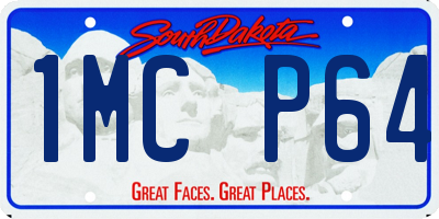 SD license plate 1MCP64