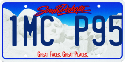 SD license plate 1MCP95