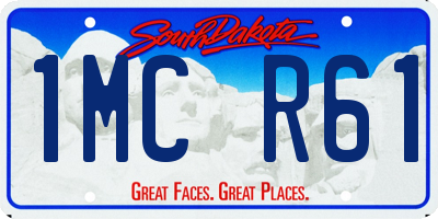 SD license plate 1MCR61