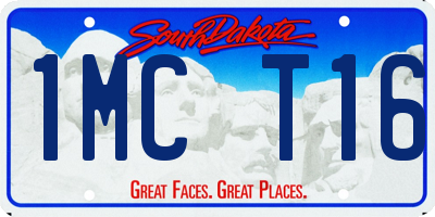 SD license plate 1MCT16