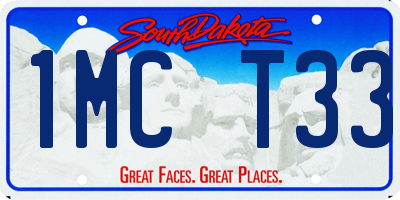 SD license plate 1MCT33