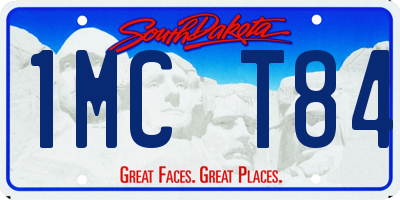 SD license plate 1MCT84