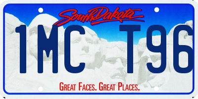 SD license plate 1MCT96