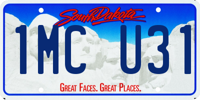 SD license plate 1MCU31