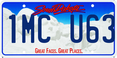 SD license plate 1MCU63
