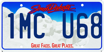 SD license plate 1MCU68