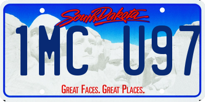 SD license plate 1MCU97