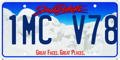 SD license plate 1MCV78