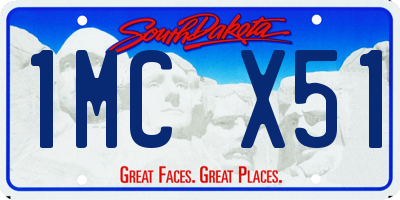 SD license plate 1MCX51