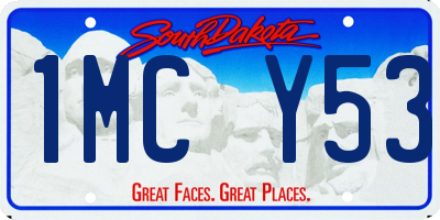 SD license plate 1MCY53