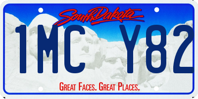 SD license plate 1MCY82