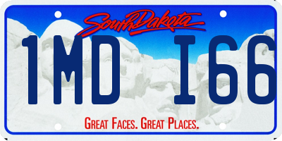 SD license plate 1MDI66