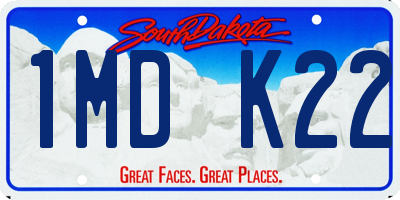 SD license plate 1MDK22
