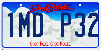 SD license plate 1MDP32