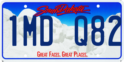 SD license plate 1MDQ82