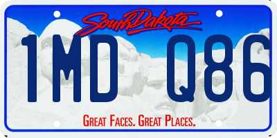 SD license plate 1MDQ86
