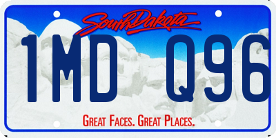 SD license plate 1MDQ96