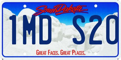 SD license plate 1MDS20